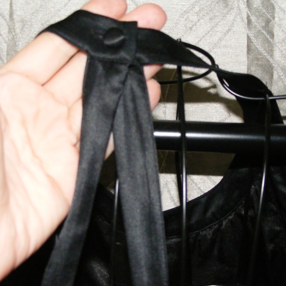 BE BE Black Cascading Ruffles Dress Size M EC - Picture 6 of 7